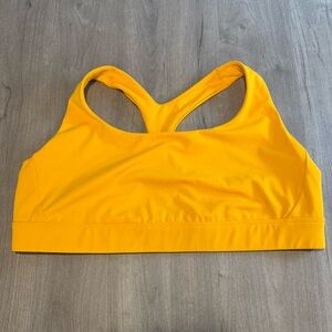 Athleta yellow sports bra 2x